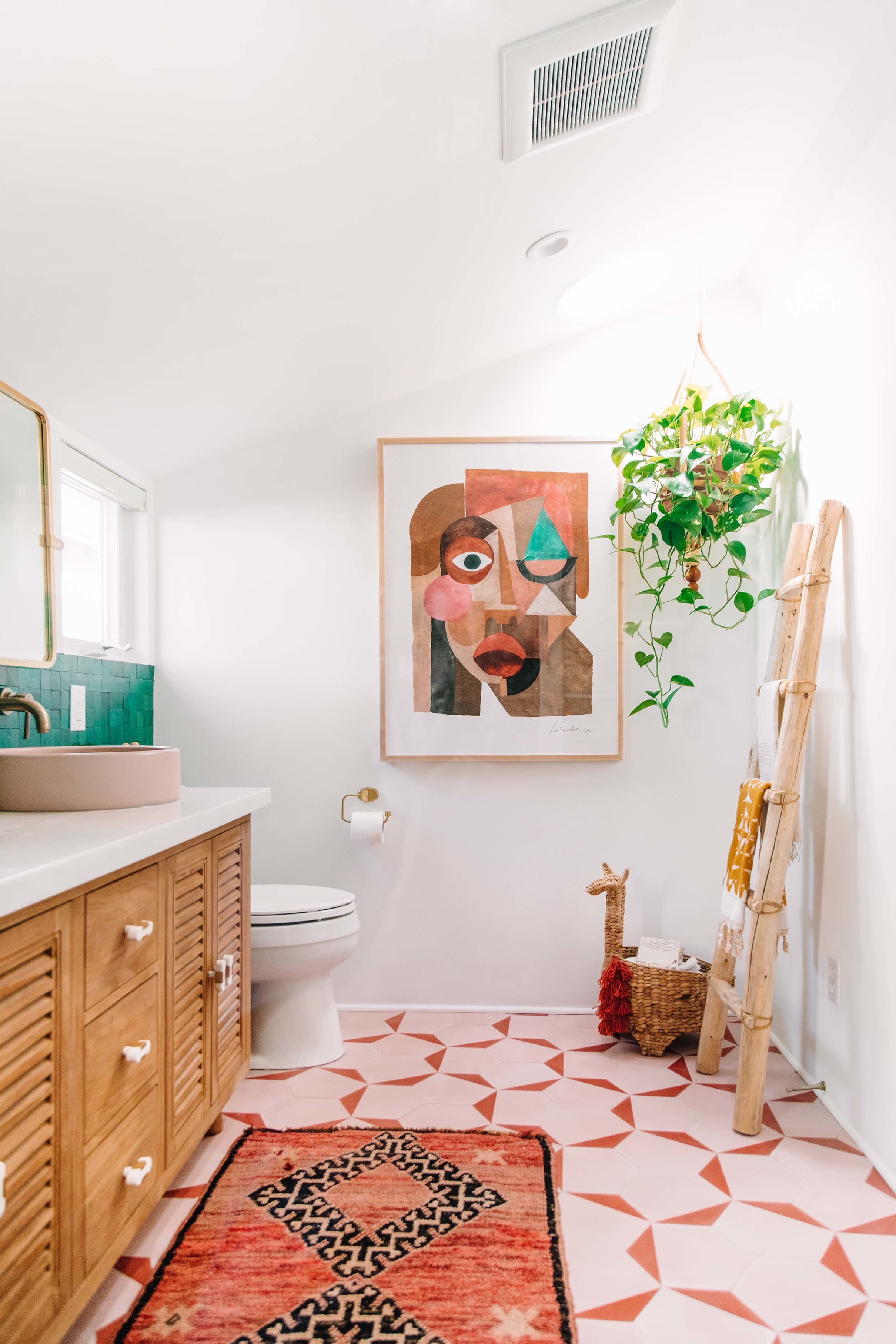 5 pink and green bathroom sun tunnel plant