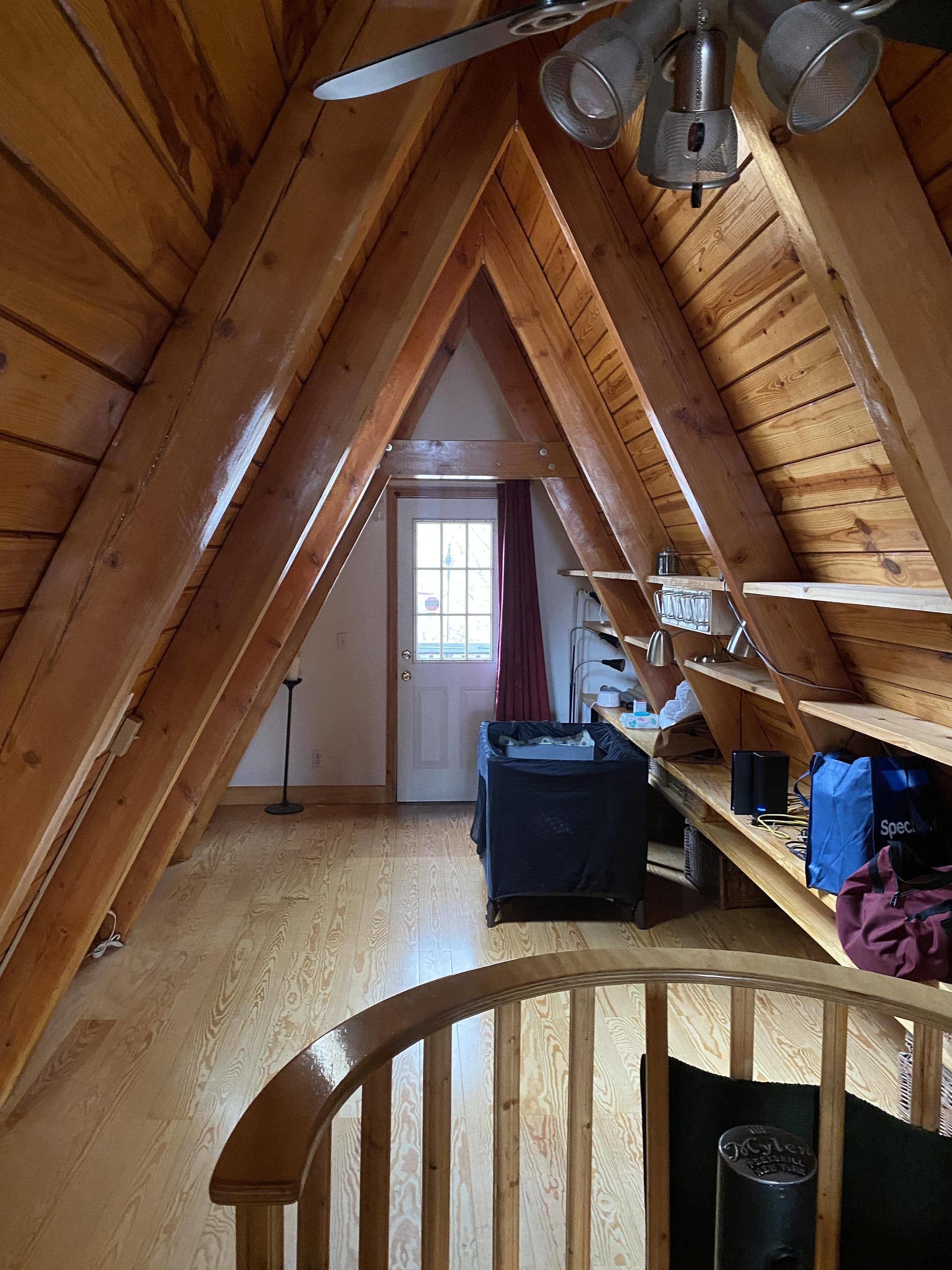 A frame house before bathroom renovation