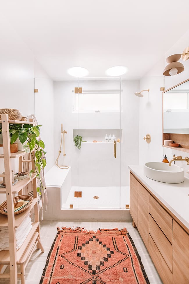Bathroom with two Sun Tunnel Skylights