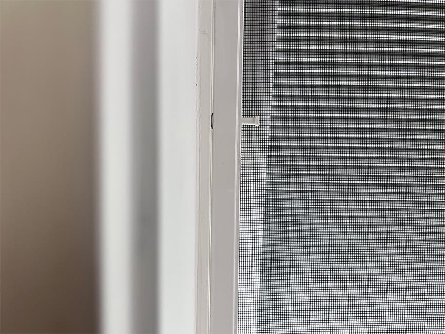 Close up image of a skylight bug screen