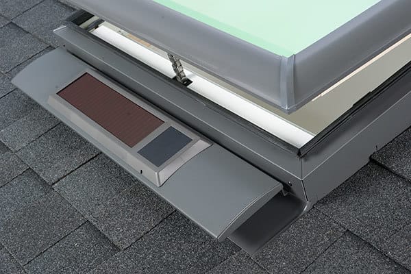 Close up of a VELUX skylight rain sensor