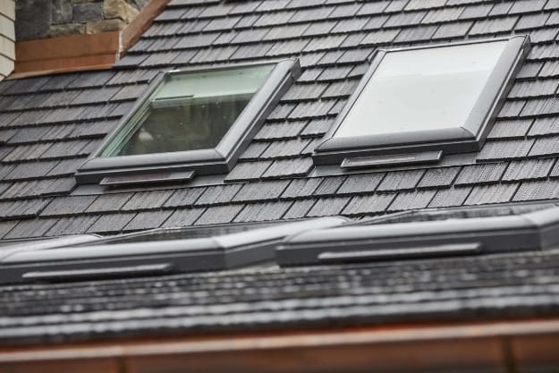 Skylights rainy roof